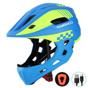 Kask ochronny dla dzieci Kask rowerowy Kask do jazdy Niebieski+żółty