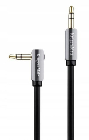 KRUGER&MATZ KM0312 Kabel wtyk AUX minijack 3,5 mm stereo 1m kątowy