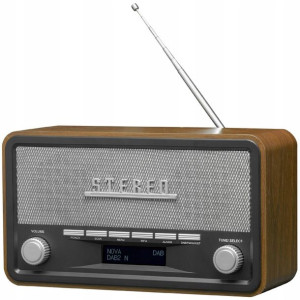 Radio DAB+ FM Bluetooth drewniana obudowa Retro