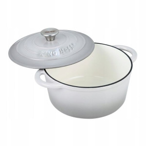 Garnek Żeliwny Emaliowany 22cm 2,4L Indukcja Gaz