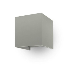 Kinkiet Ścienny V-TAC 12W LED Regulowany Chip BRIDGELUX Szary Kwadrat IP65