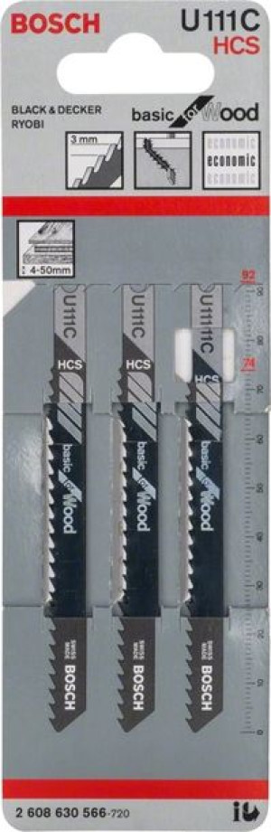 Bosch Brzeszczot Do Wyrzynarki U111c 3 Sztuki