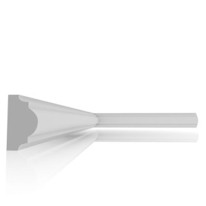 Listwa symetryczna lamaryjna sufitowa xps LSX09 3,5x2cm