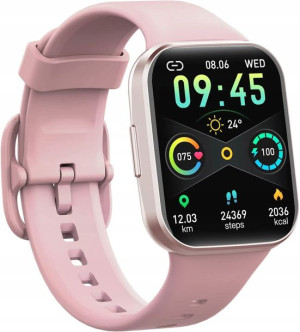 Inteligentny Zegarek SmartWatch dla Kobiet Różowy