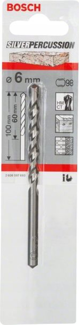 Bosch Wiertło Do Kamienia Silver Percussion6*100mm