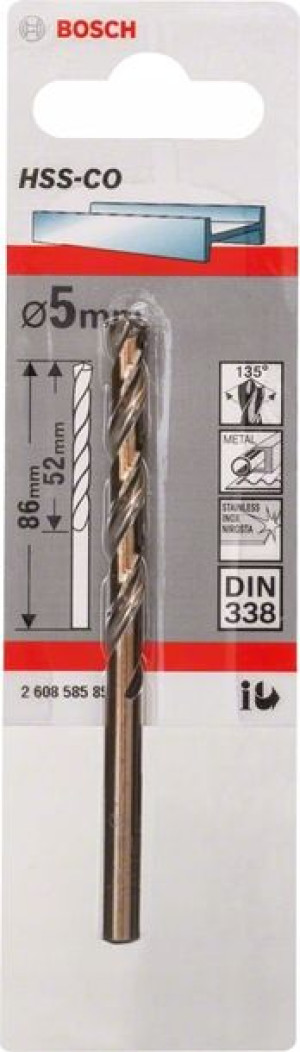 Bosch Wiertło Hss-co 135 5,0/52mm