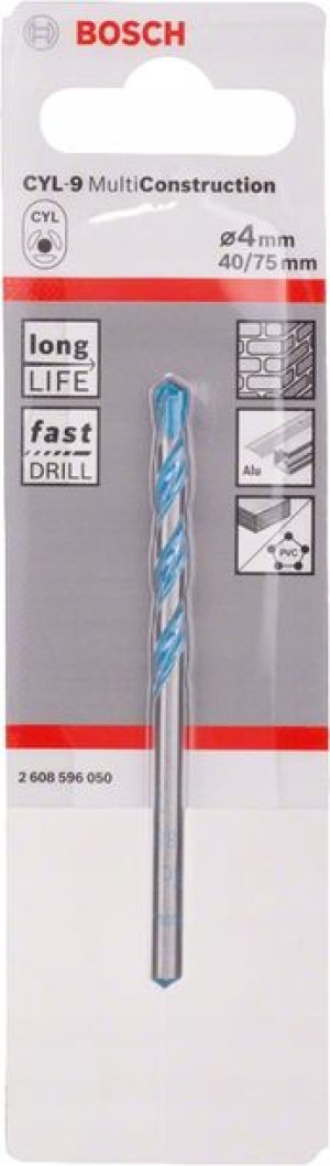 Bosch Wiertło Multiconstruction 4*75mm Cyl-9