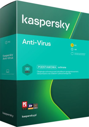 Kaspersky Anti-Virus PL 5 stanowisk 2 lata nowa licencja