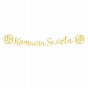 Banner Komunijny Komunia Święta 150 cm dekoracja