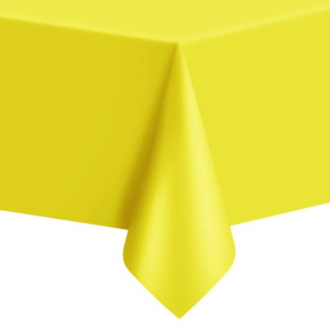 Obrus foliowy żółty 137x274 cm