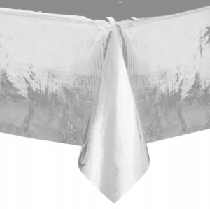 Obrus foliowy srebrny 137x274 cm