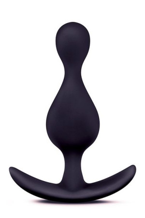 Anal Adventures Platinum Wave Plug Black