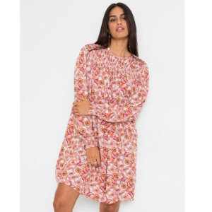 Bonprix Różowa Luźna Sukienka Damska Oversize Z Długim Rękawem38-40 933519