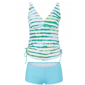 Bonprix 2cz Tankini Batikowy Wzór Wiązanie 40-42 915362