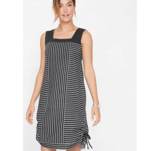Bonprix Bawełniana Sukienka W Paski Wiązanie 40-42 970260