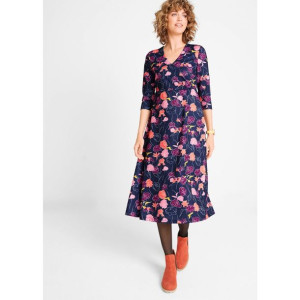 Bonprix Kopertowa Sukienka Kwiaty 40-42 956755