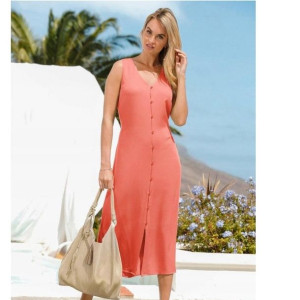 Bonprix Sukienka Szmizjerka Maxi Z Wiązaniem 40-42 918520