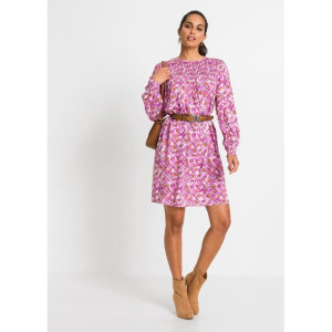 Luźna Sukienka Oversize Ze Wzorem 40-42 933591