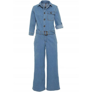 Bawełniany Kombinezon Jeansowy Z Paskiem 44-46 928632