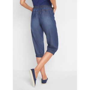Bonprix Bawełniane Jeansy Capri Ze Ściągaczami 44-46 940388