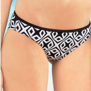 Bonprix Biało - Czarne Figi Od Bikini 44-46 977944