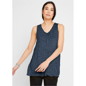Kreszowany Top Z Marszczeniem Dekolt V 44-46 916095