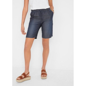 Lniane Spodenki Bermudy Z Kieszeniami 44-46 932522