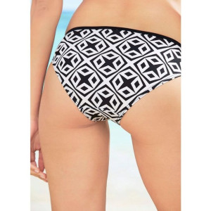 Bonprix Biało - Czarne Figi Od Bikini 46-48 977944