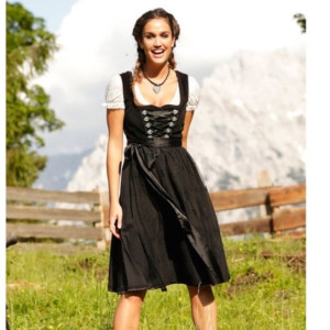 Bonprix Folkowa Sukienka Z Fartuchem 46-48 975507