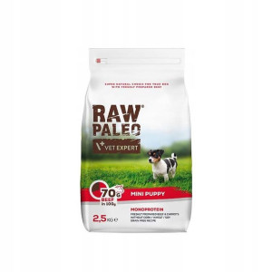 RAW Paleo karma dla szczeniąt ras małych wołowina