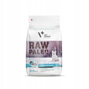 RAW Paleo karma dla szczeniąt ras dużych indyk