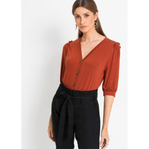 Bonprix Bluzka Z Bufiastymi Rękawami 48-50 915929