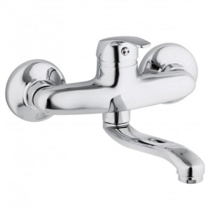 Bateria zlewozmywakowa naścienna obrotowa kran - OUTLET - 50%