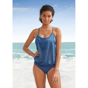 2 Cz Tankini Z Koronką Majtki Figi 50-52 941636