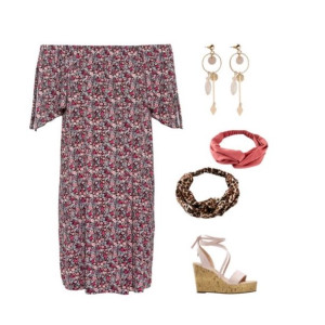 Sukienka Carmen W Kwiaty 32-34 938085