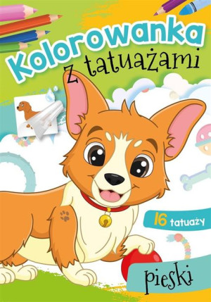 Kolorowanka z tatuażami. Pieski Kolorowanka z tatuażami. Pieski