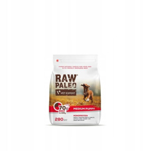 RAW Paleo karma dla szczeniąt ras średnich 280g
