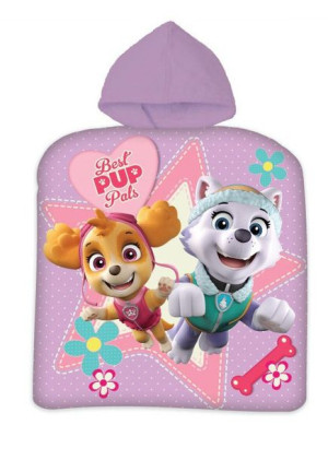 Ponczo ręcznik PSI PATROL Skye dla dzieci 50x100 kaptur