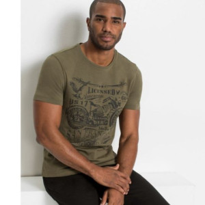 Bonprix Męska Koszulka T-shirt Z Nadrukiem 68-70 979024