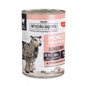 WIEJSKA ZAGRODA karma dla kota mono jagnięcina 400
