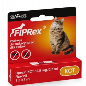 FIPREX Krople na pchły i kleszcze dla Kota 0,7ml
