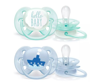 AVENT Smoczek Ultra Soft 0-6M boy decor statek y
