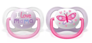 AVENT Smoczek Ultra Air Happy 0-6M dziewczynka