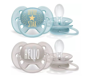 Avent Smoczek Sthr Soft 6-18 Boy Deco