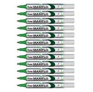 Marker Pentel Do Tablic Suchościeralnych Zielony - Zestaw X12