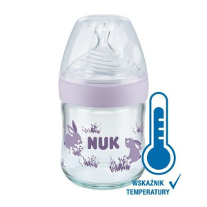 NUK Butelka szklana NATURE SENSE 120ml termometr
