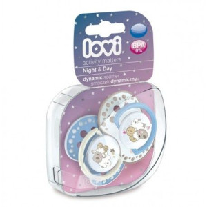 LOVI Smoczek silikonowy dynamiczny 6-18 2szt Boy