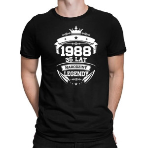 1963 Narodziny legendy 35 lat koszulka na prezent urodzinowe 35 urodziny