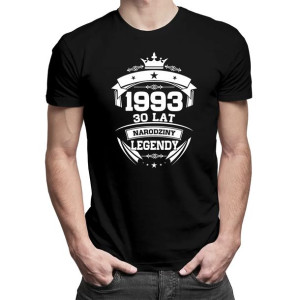 1963 Narodziny legendy 30 lat koszulka na prezent urodzinowe 30 urodziny