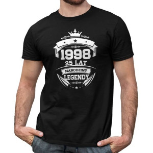 1963 Narodziny legendy 25 lat koszulka na prezent urodzinowe 25 urodziny